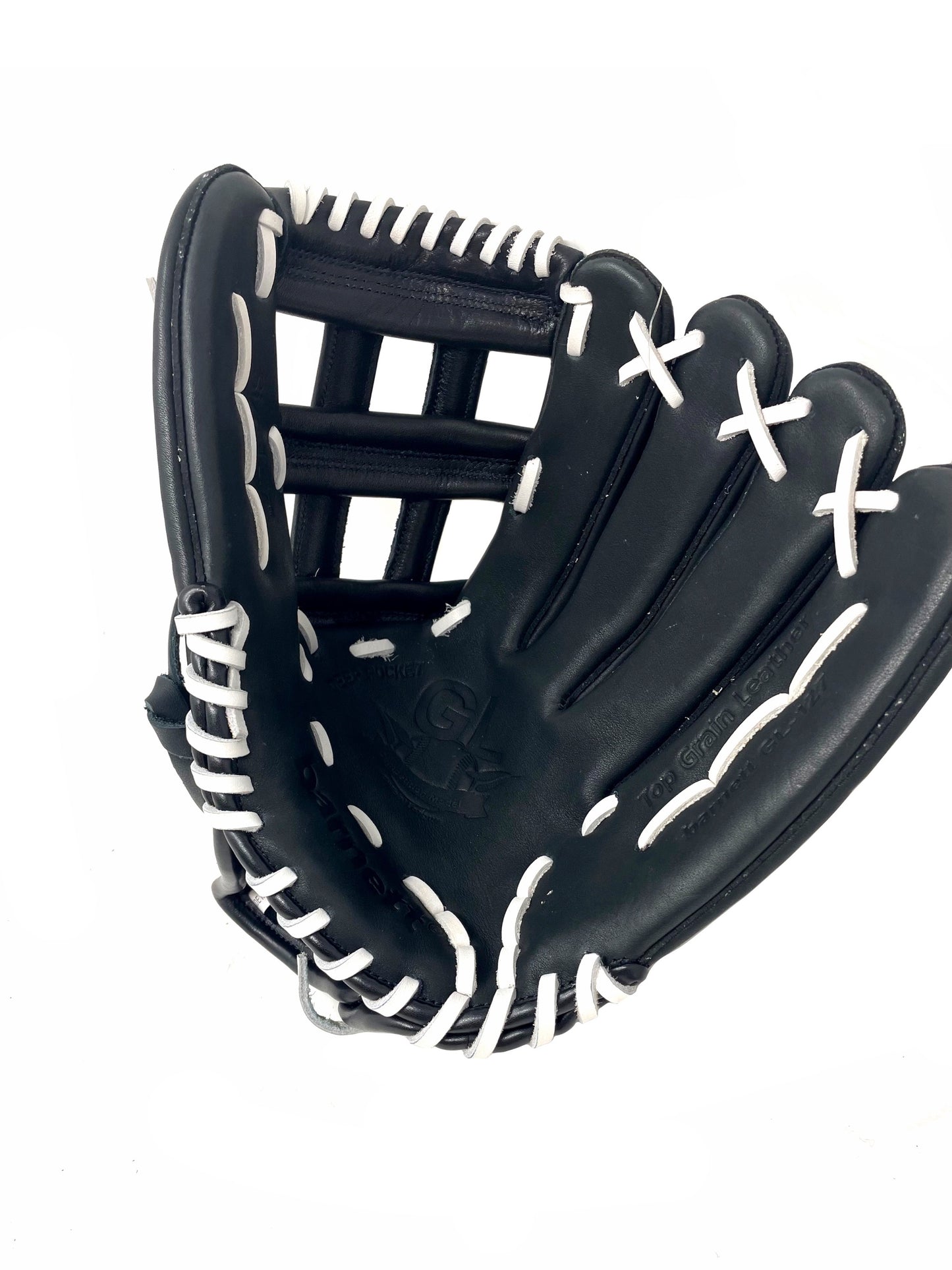 GL-127 Competition baseball glove, genuine leather, outfield 12.7, Black