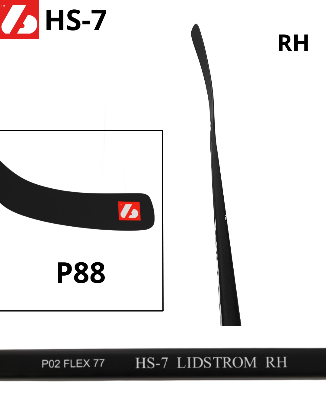 Palo de hockey de carbono HS-7
