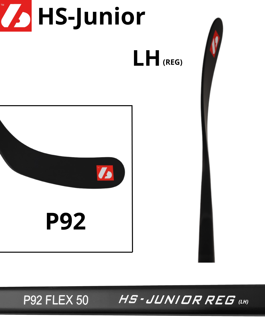 Palo de hockey de carbono HS-Junior