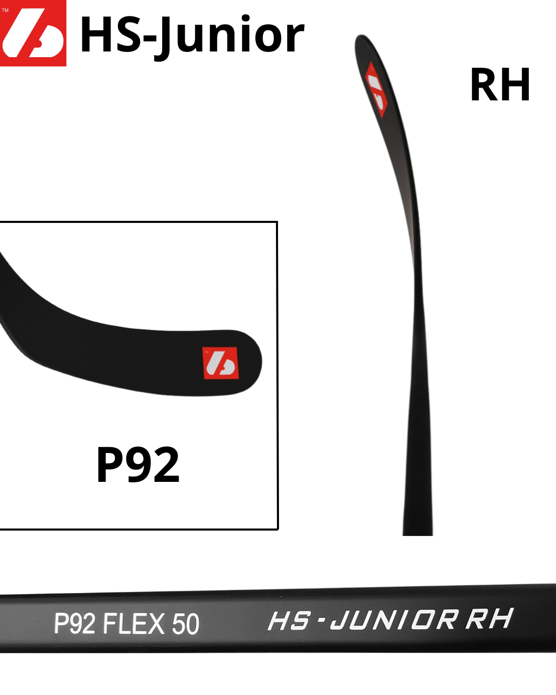 Palo de hockey de carbono HS-Junior