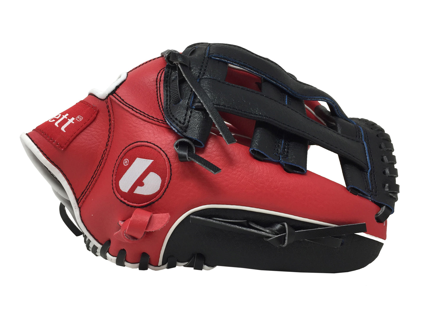 JL-120 - Baseball glove, outfield, polyurethane, size 12.5 ", Red color (Right Hand Throw)