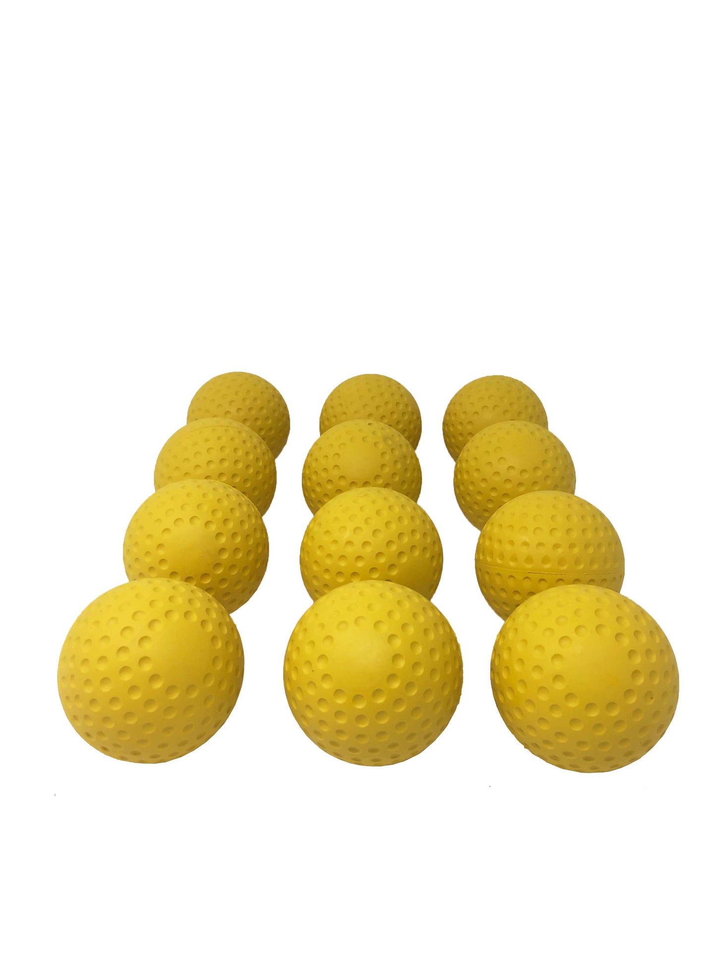A-123 baseball balls for throwing machine, size 9'', red/yellow, 12 pieces