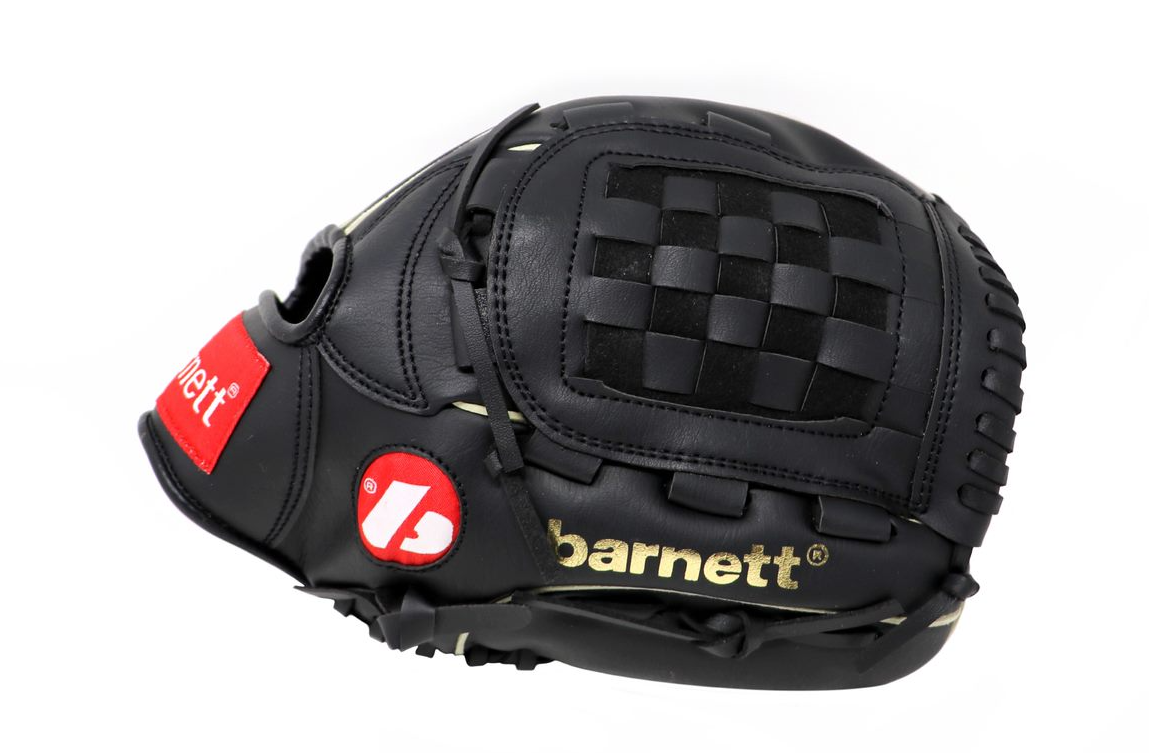JL-125 Vinyl baseball glove, Outfield, size 12,5, Black – barnett