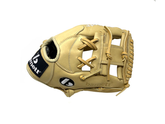 Guante de béisbol FL-115, de cuero de alta calidad, para infield/outfield, 11.5", color beige