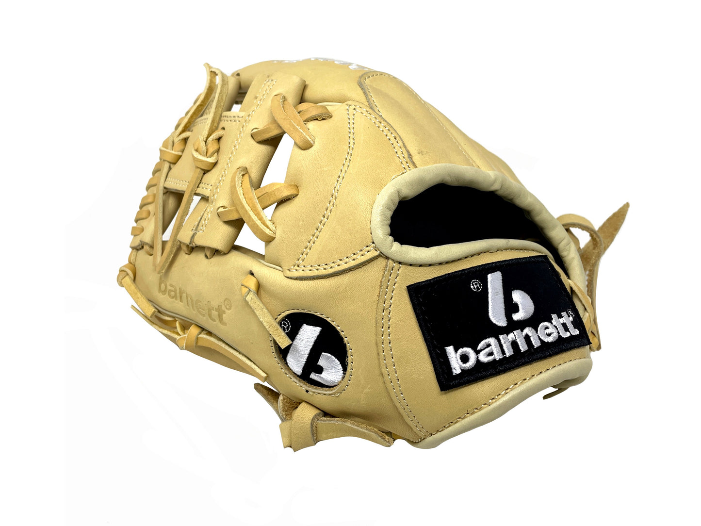 Guante de béisbol FL-115, de cuero de alta calidad, para infield/outfield, 11.5", color beige