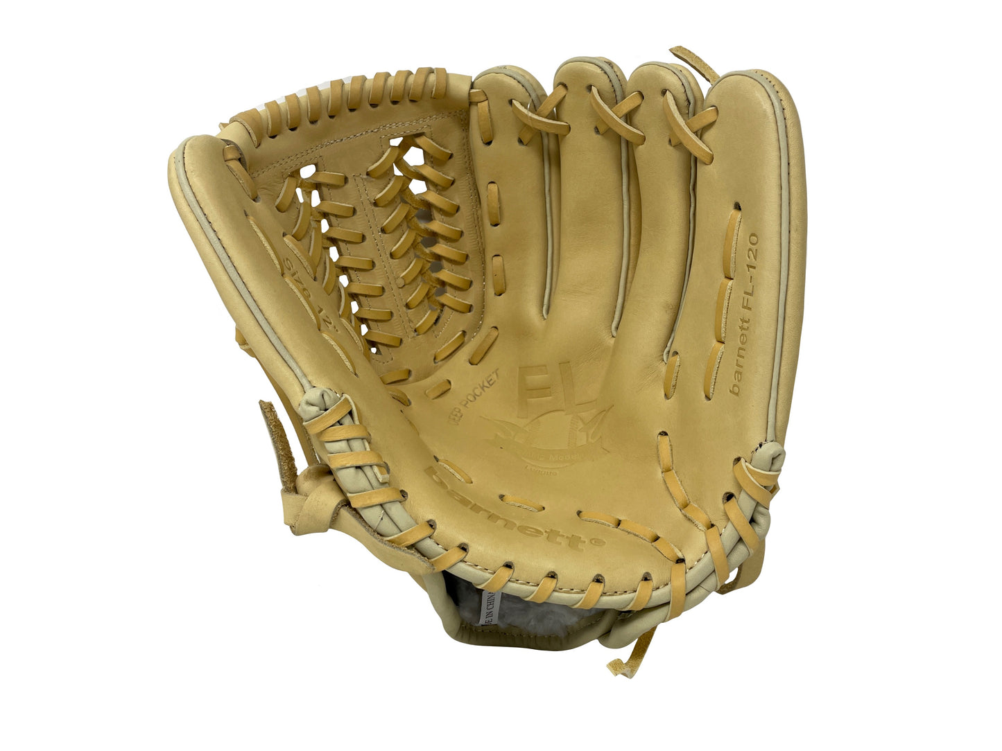 Guante de béisbol FL-120, de cuero, para infield/outfield/lanzador, 12", beige