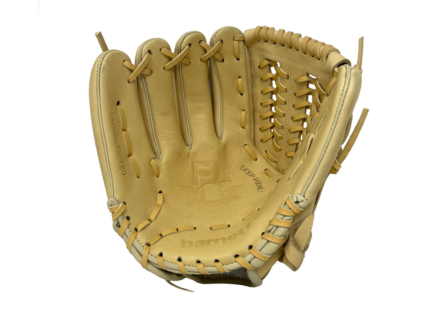 Guante de béisbol FL-120, de cuero, para infield/outfield/lanzador, 12", beige