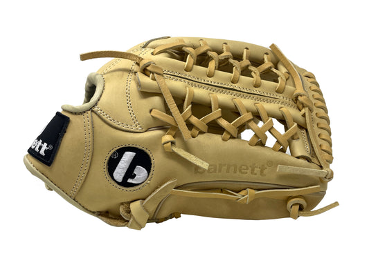 Guante de béisbol FL-125, de cuero, para infield/outfield/lanzador, 12,25", beige
