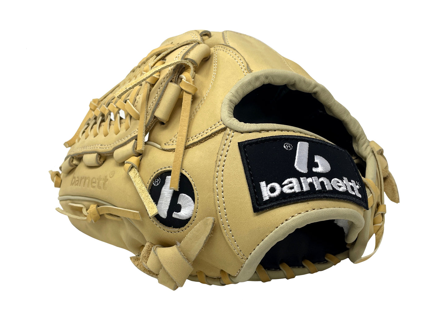Guante de béisbol FL-125, de cuero, para infield/outfield/lanzador, 12,25", beige