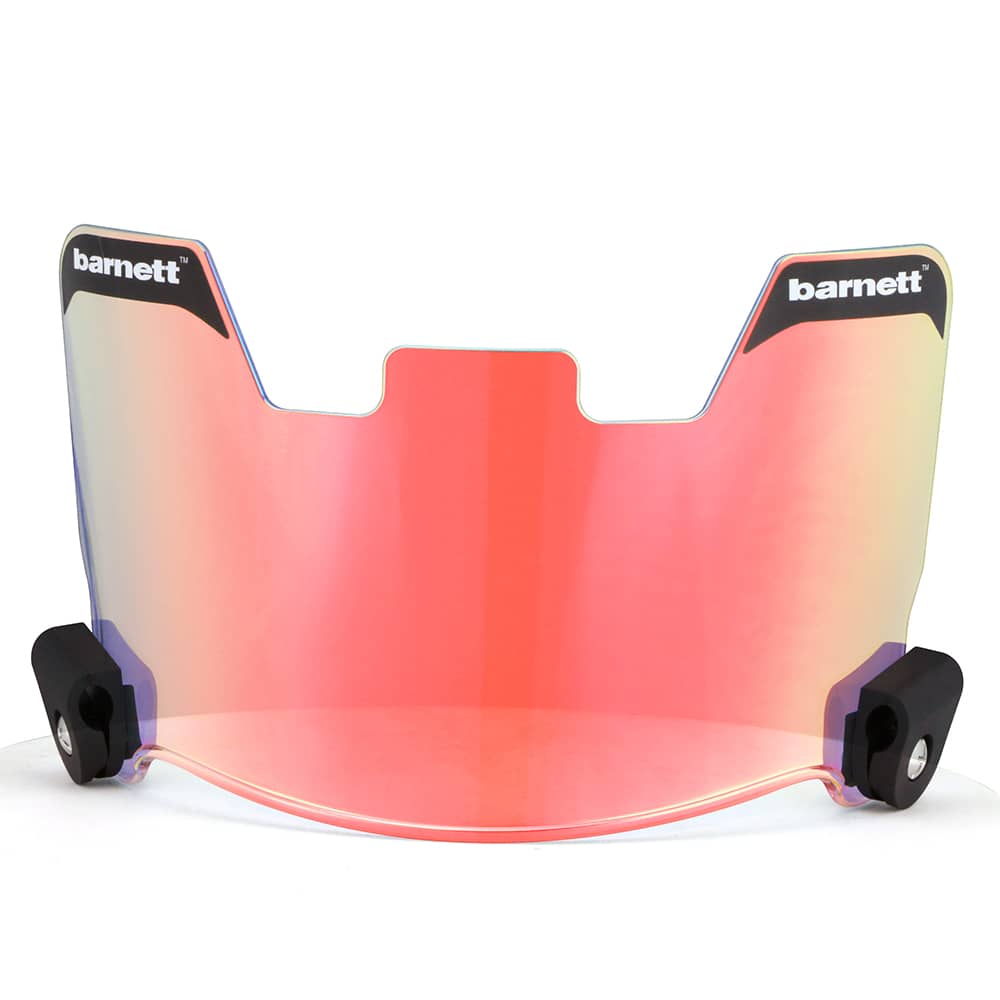 Barnett Football Eyeshield / Visor, eyes-shield, Revo Clear Red
