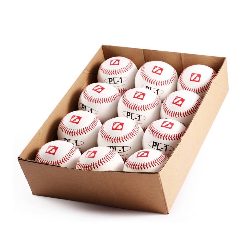 PL-1 Elite match baseballs, Size 9" White, 1 dozen