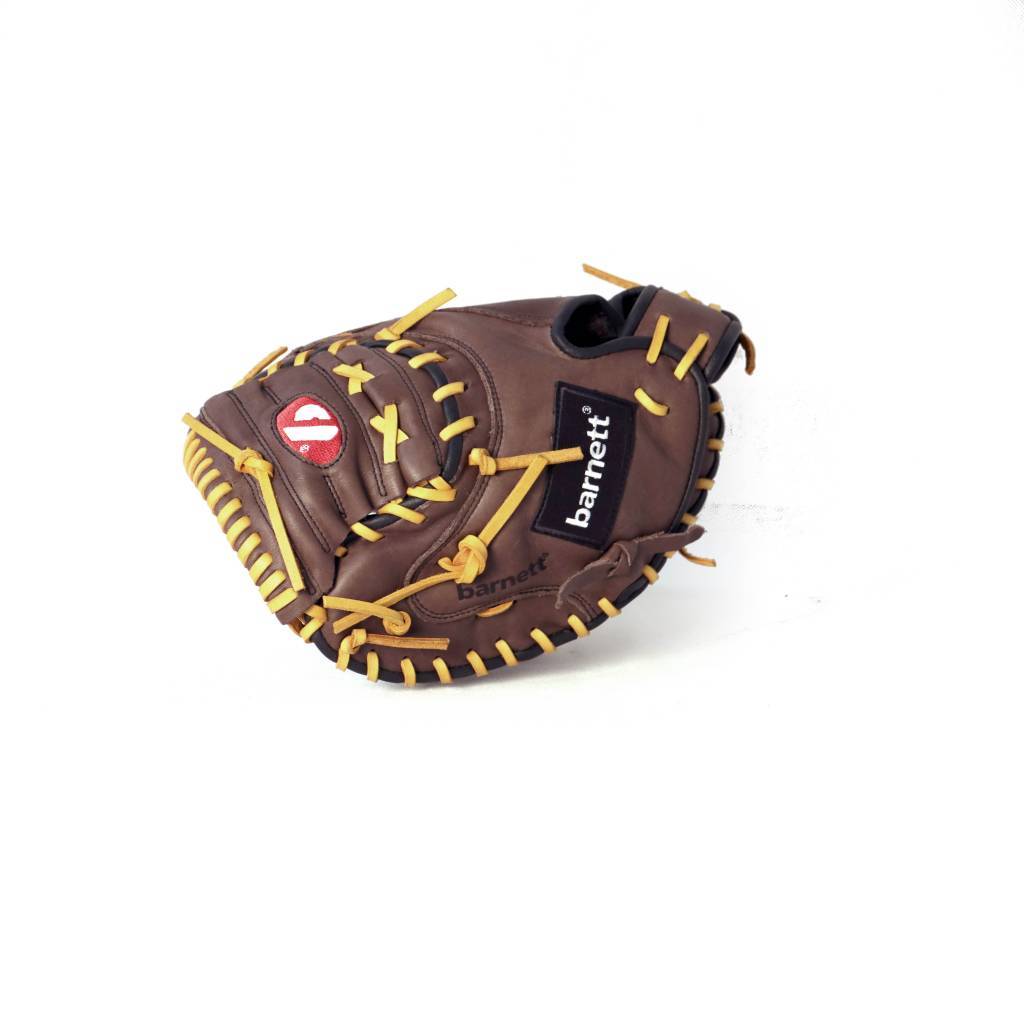 GL-202 Competition catcher baseball glove, genuine leather, adult 32, Brown