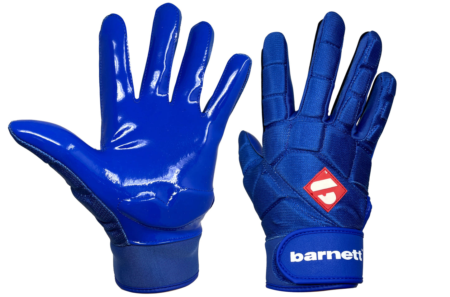 FKG-03 Blue High Level Linebacker Football Gloves, LB, RB, TE