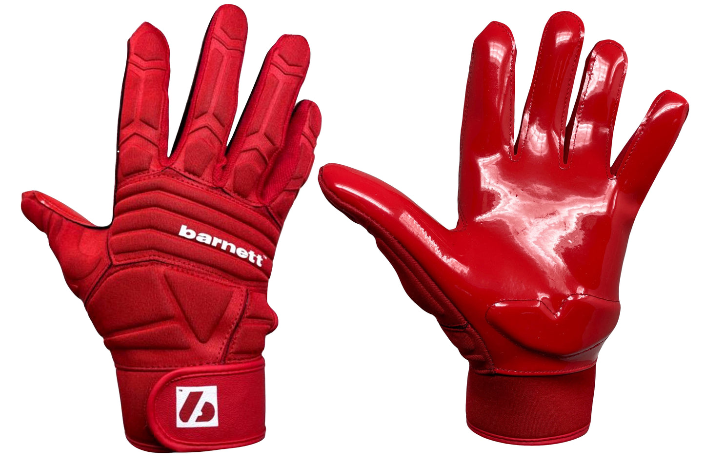 FLG-03 Red Professional Linemen Football Gloves, OL, DL