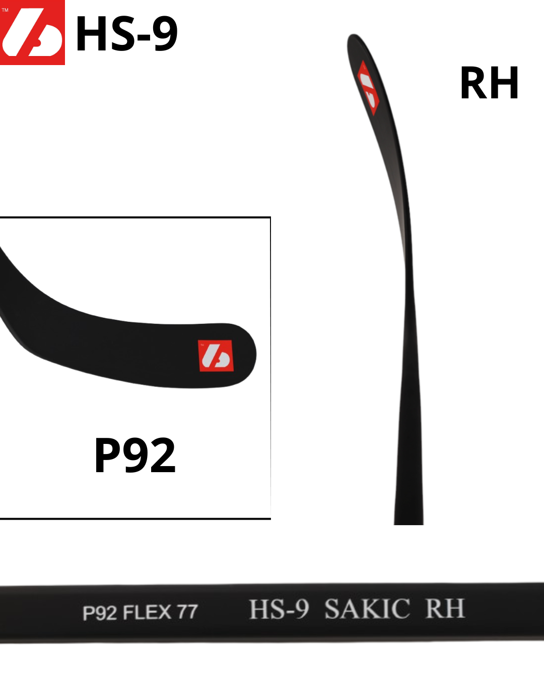 HS-9 High Modulus Carbon Hockey Stick