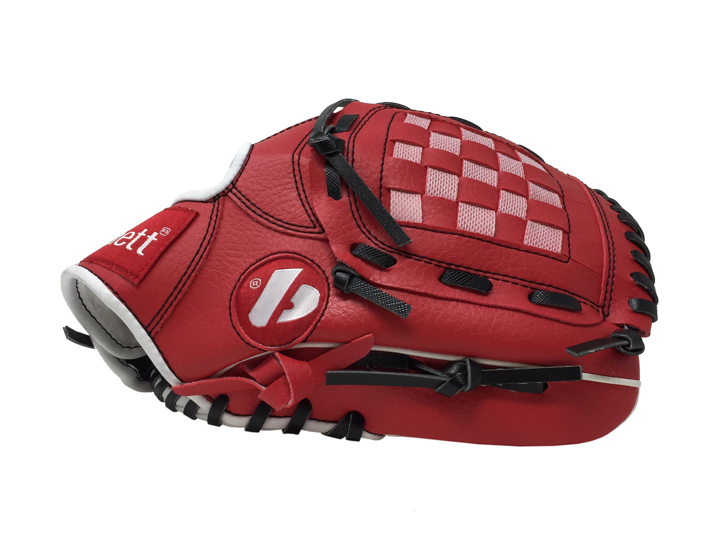 JL-105 - Baseball glove, outfield, polyurethane, size 10.5 ", Red color (Right Hand Throw)