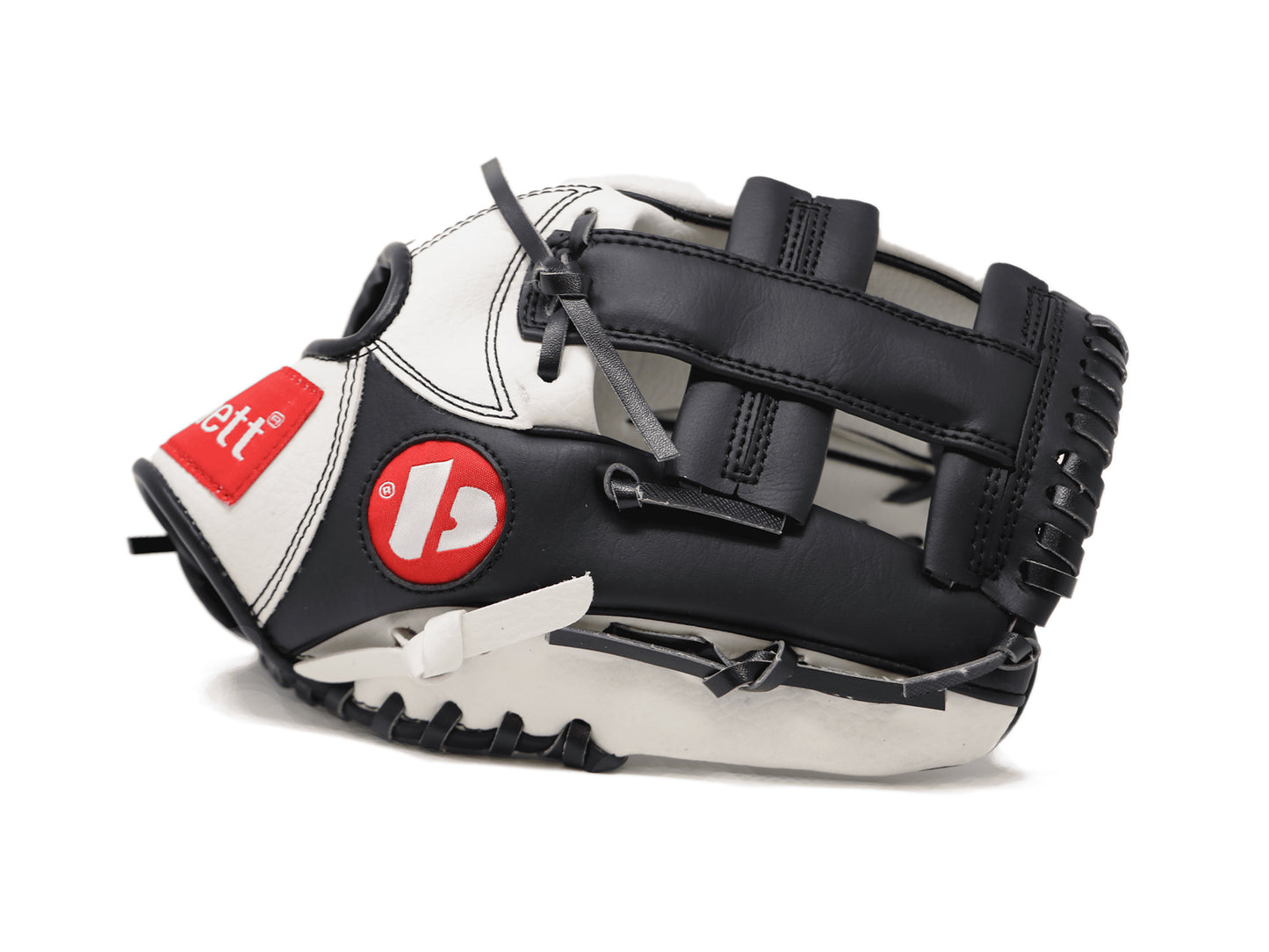 JL-110 Baseball glove, outfield, polyurethane, size 11 ", white (Right Hand Throw)