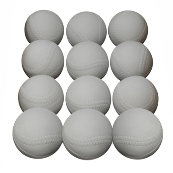 A-119 baseball balls for throwing machine, size 9'', white, 12 pieces