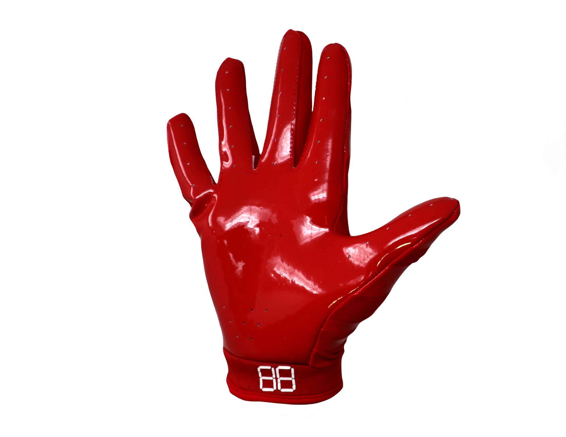 All red football gloves sales
