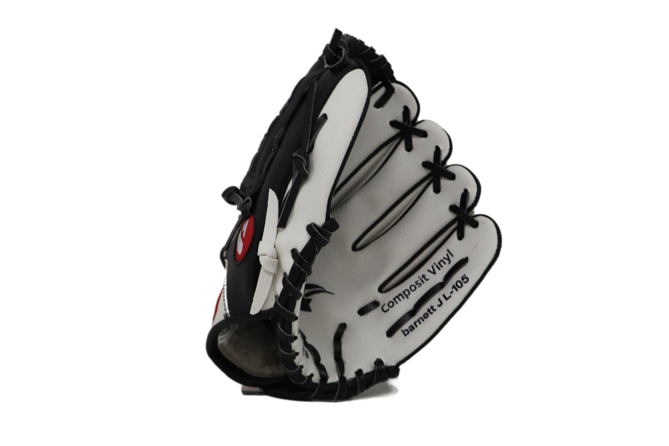 JL-105 - Baseball glove, outfield, polyurethane, size 10.5 ", White color (Right Hand Throw)