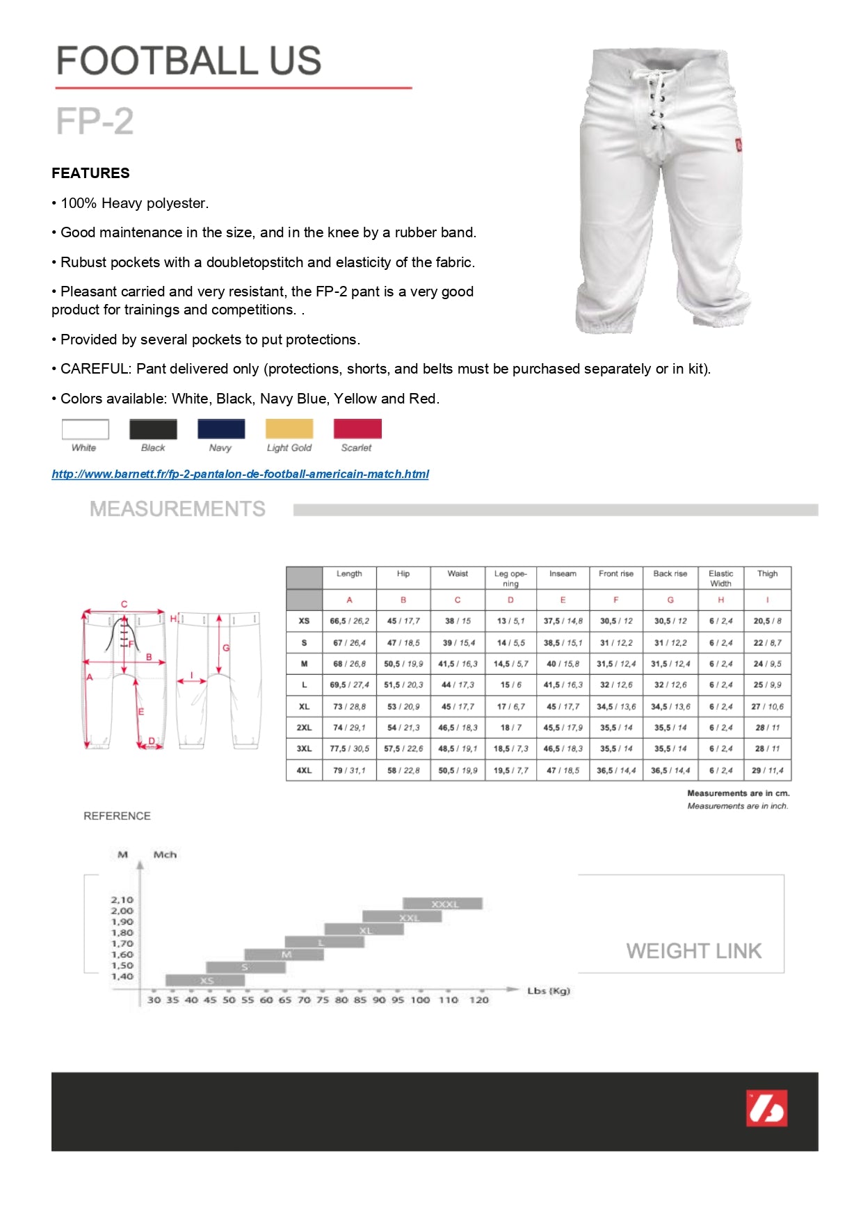 Alleson Athletic - Size Chart - ApparelnBags.com