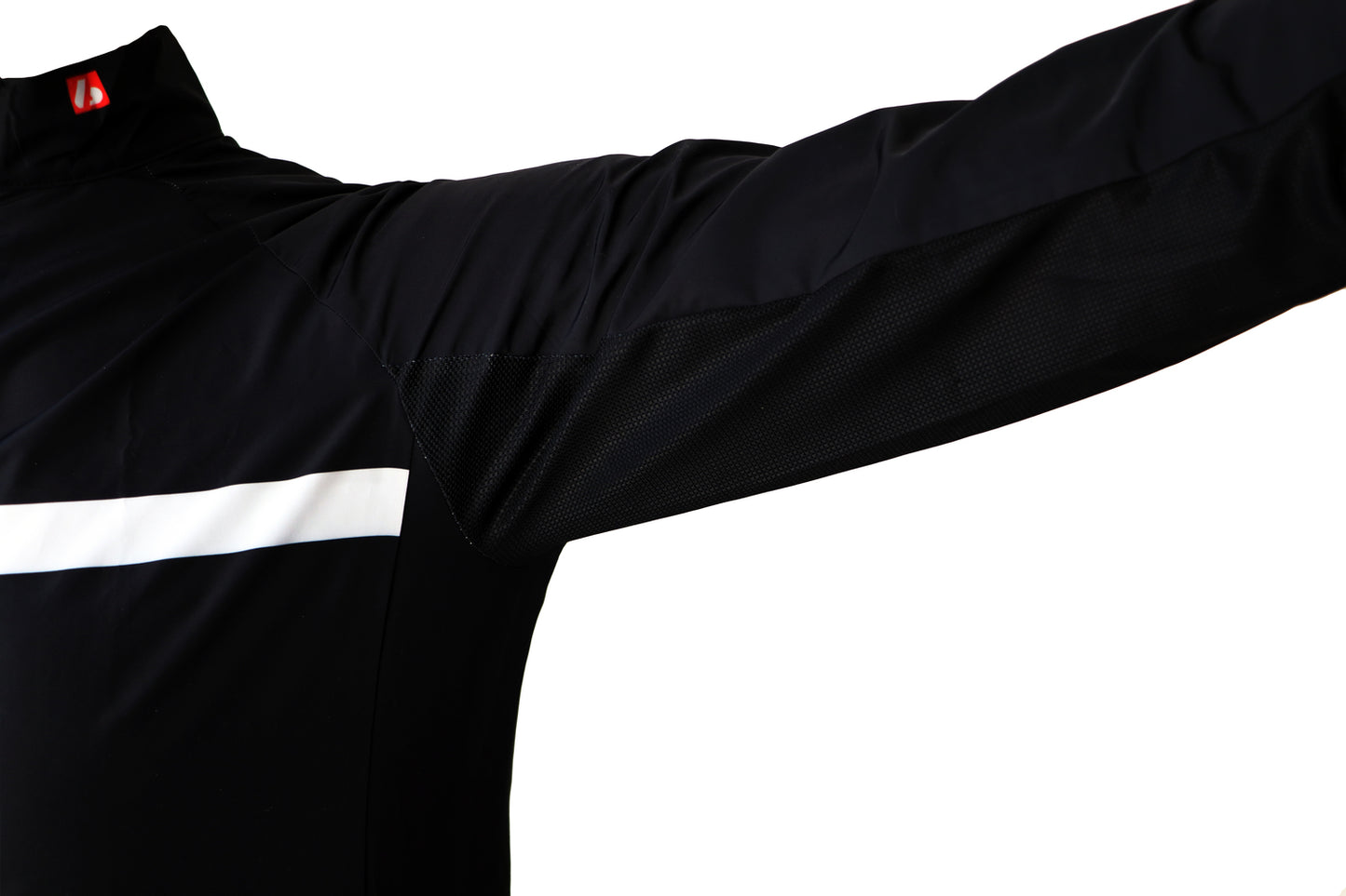 Bike textile - Long sleeved jacket, black and white windbreaker