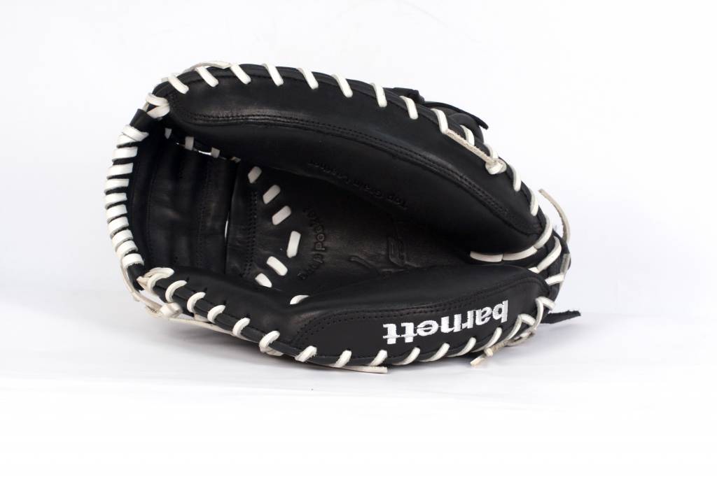 GL-201 Competition catcher baseball glove, genuine leather, adult 32, Black