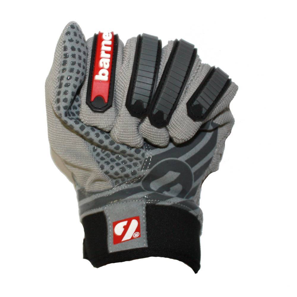 FKG-02 American football linebacker gloves, LB, RB, TE, Grey